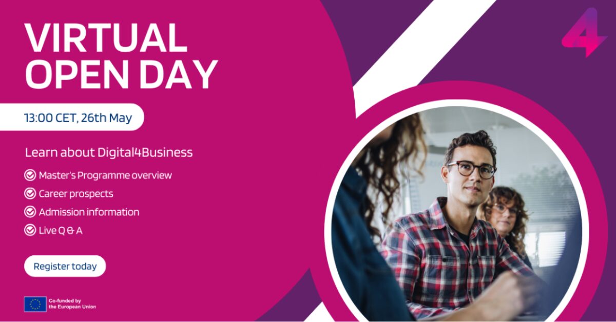 Join the Digital4Business Virtual Open Day